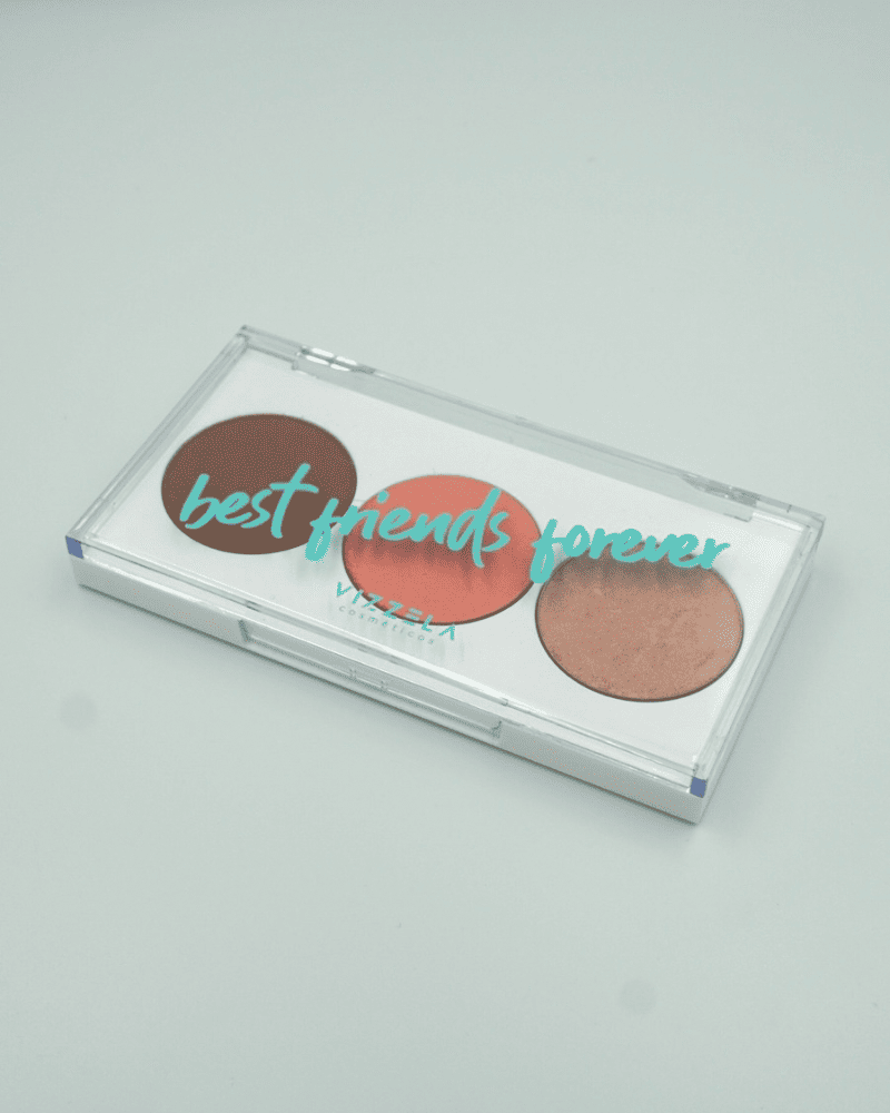 Paleta BFF Contorno Blush Iluminador Vizzela